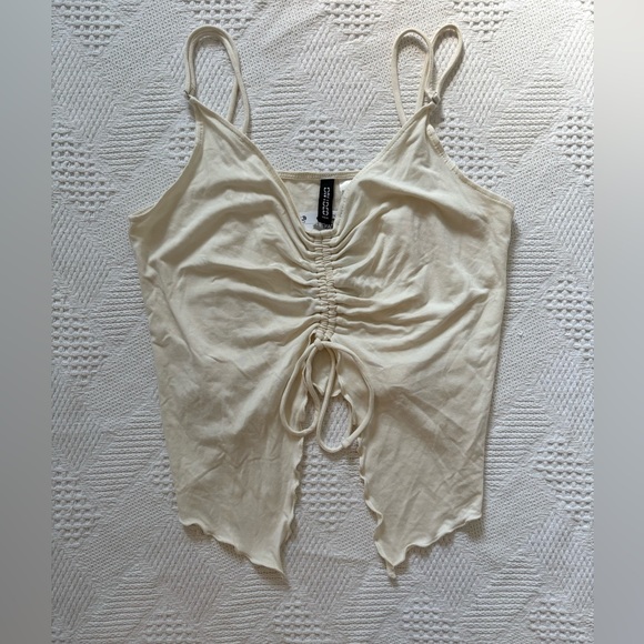 H&M Drawstring Split Front Tank Top - Picture 3 of 7